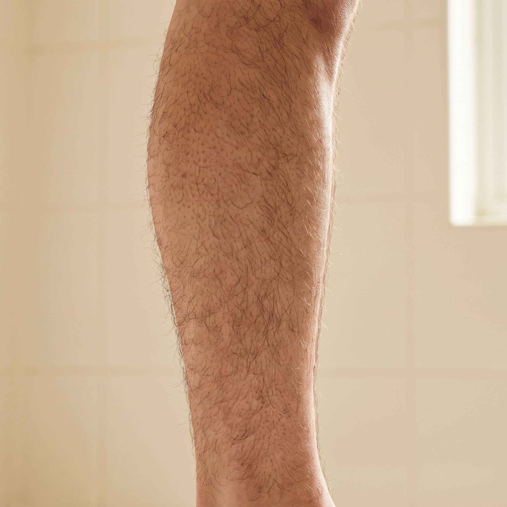 The leg you shave twice a week.